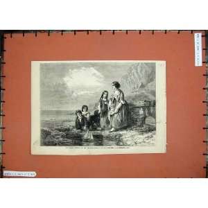   1857 Fishermens Children Sea Shore Bell Smith Portland