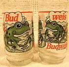 budweiser frog glasses  