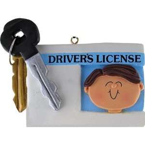 Personalized Name Male New Drivers License Ornament Christmas Holiday 