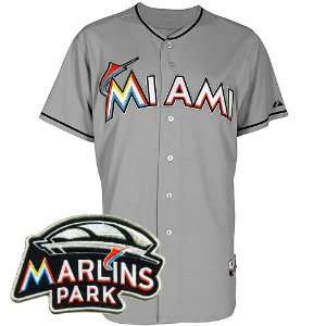  Miami Marlins Authentic 2012 Road Cool Base Jersey w/Inaugural 