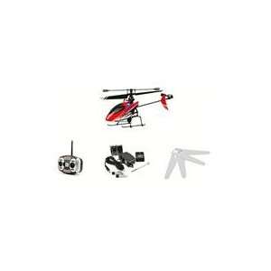   Red Micro 4 Channel Super RC Helicopter W/Aluminum Case Toys & Games