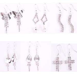  Fashion Style Beautiful Charm Party Crystal Resin Dangle Earrings 