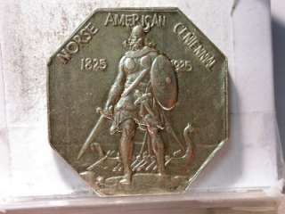 1925 NORSE AMERICAN MEDAL COMMEMORATIVE THICK PLANCHET ID#L503  
