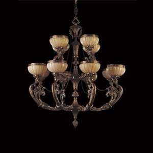 Cyan Design 6081 12 65 12 Light Philippe Alabaster Chandelier, Ant 