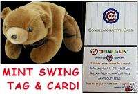 TY BEANIE BABY Cubbie BEAR 9/6/97 SPORTS COMMEMORATIVE Cubs Mets at 