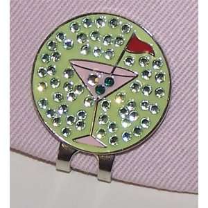  Pink Martini Golf Crystal Ball Marker with Magnetic Clip 