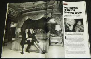 DONALD TRUMP, MARLA MAPLES in People February 26, 1990  