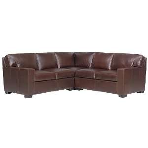  Caden Designer Style Modern Track Arm Leather Sectional 