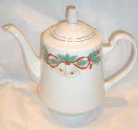 Christmas Sango Noel 8401 Holly Bells Coffee Tea Pot  
