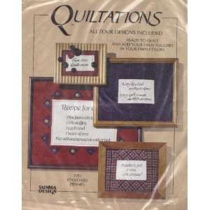 Quiltations   4 Designs Ready to Quilt Arts, Crafts 