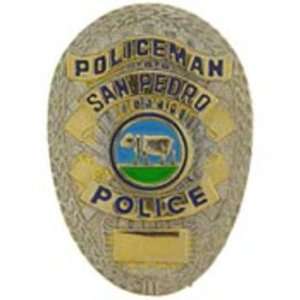   Pedro California Police Officer Badge Pin 1 Arts, Crafts & Sewing