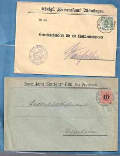 GERMANY OLD STATES POSTAL HISTORY CVS POSTMARKS  