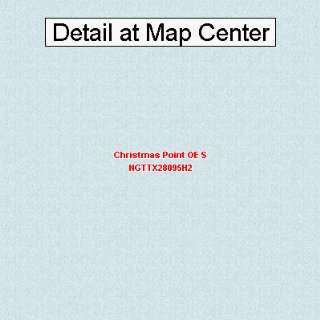 USGS Topographic Quadrangle Map   Christmas Point OE S, Texas (Folded 