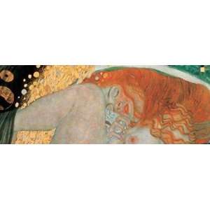  Danae (Detail) by Gustav Klimt 32x12