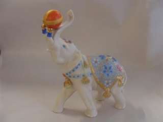 Vintage Signed CYBIS USA Porcelain Circus Elephant w/ Ball Alexander 