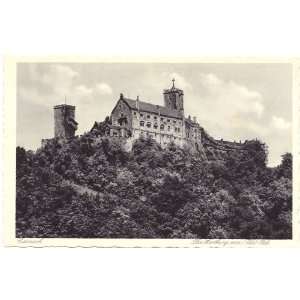 1930s Vintage Postcard Wartburg Castle Eisenach Germany