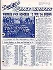 1947 BROOKLYN DODGERS OFFICIAL PLAYER ROSTER/SCHEDULE APRIL 13TH EX 
