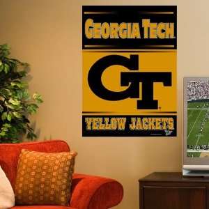 com NCAA Georgia Tech Yellow Jackets 27 x 37 Vertical Banner Flag 