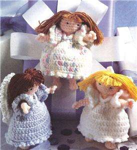 Toy Crochet Pattern * BIRTHDAY XMAS FAIRIES * Bow Trims  