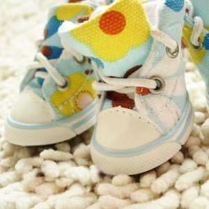  Dogs Footwear Pets Cute Sneakers Animal Shoes Blue Color 