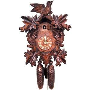 German Cuckoo Clock   Carved Cuckoo and Leaves 