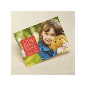  Joy and Peace Stamp Holiday Photo Card Health & Personal 