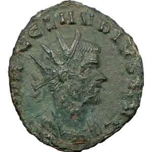 CLAUDIUS II 268AD Mediolanum mint Authentic Ancient Roman Coin Victory 