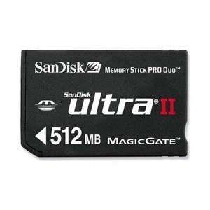 512MB SanDisk Ultra II  66x Memory Stick Pro Duo with Adapter