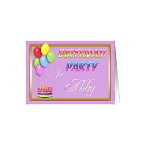  Abby Birthday Party Invitation Card Toys & Games