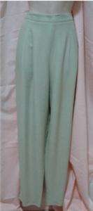 SNYDER/DANI MAX PANT SUIT MINT GREEN MADE IN USA SZ 8  