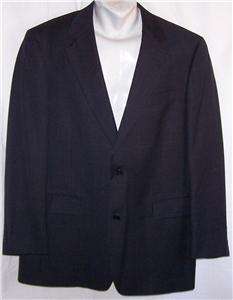42R Daniel Cremieux NAVY WINDOWPANE 100% WOOL sport coat jacket suit 