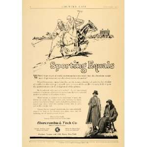 1924 Ad Abercrombie Fitch Coat Store Outfit Polo Sport   Original 