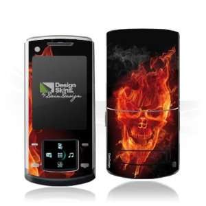  Design Skins for Samsung U900 Soul   Burning Skull Design 