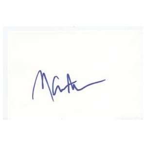  MARK MERO Signed Index Card In Person 