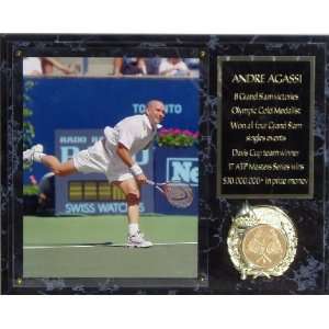 Andre Agassi 12x15 Marbleized Plaque 