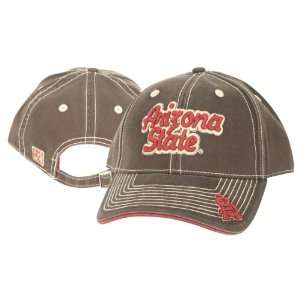  Arizona State Red Devil Stitch Adjustable Hat Sports 