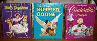 Cinderella, Mary Poppins, Mother Goose Walt Disney Little Golden Books 