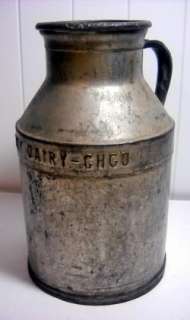 VINTAGE MID CITY DAIRY CHGO CREAM CAN * UNUSUAL 1 GAL. SIZE  
