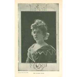  1898 Print Actress Mrs Alexander Salvini 