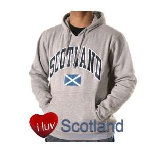  Scotland Saltire Hoodie Top Grey Patio, Lawn & Garden
