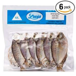 Lucia Dried Salted Pony Fish Sap Sap 113g (Pack of 6)  
