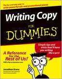   Writing Copy For Dummies by Jonathan Kranz, Wiley 