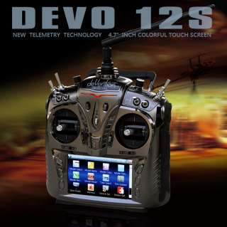 Walkera 12CH Touch Screen Radio Transmitter DEVO12 + RX1201 +Aluminum 