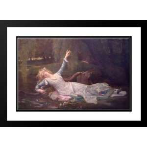  Cabanel, Alexandre 40x28 Framed and Double Matted Ophelia 