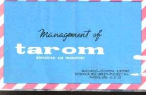 ROMANIAN AIRWAY,3 MAXI CARDS+ADVERTISING TAROM,ROMANIA,  