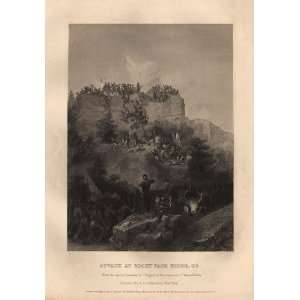   the Attack at Rocky Face Ridge, GA by Alonzo Chappel