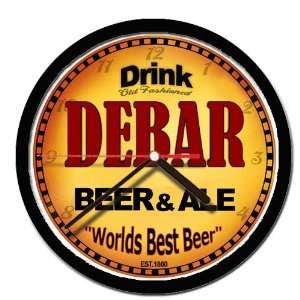  DEBAR beer ale cerveza wall clock 