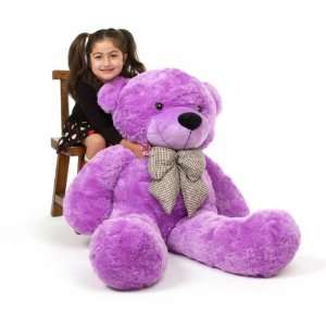  DeeDee Cuddles Adorable Lilac Plush Teddy Bear 48inch 