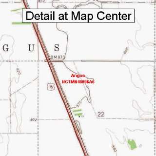 USGS Topographic Quadrangle Map   Angus, Minnesota (Folded/Waterproof 