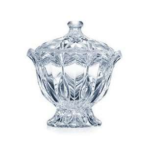   Mikasa Blossom Covered Crystal Candy Dish 6.75 in.